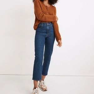Madewell: The Perfect Vintage Straight Crop Jean in Edendale Wash Size 29